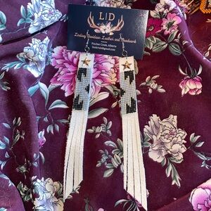 Handmade fringe earrings